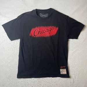 Mitchell & Ness Chicago Bulls‎ Hardwood Classics T-Shirt Mens Large Black NBA
